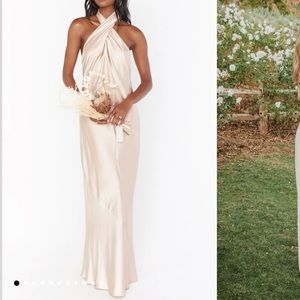 Show me your mumu jasmine halter maxi dress